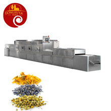 Tunnel type conveyor belt microwave herbs dryer and sterilization machine